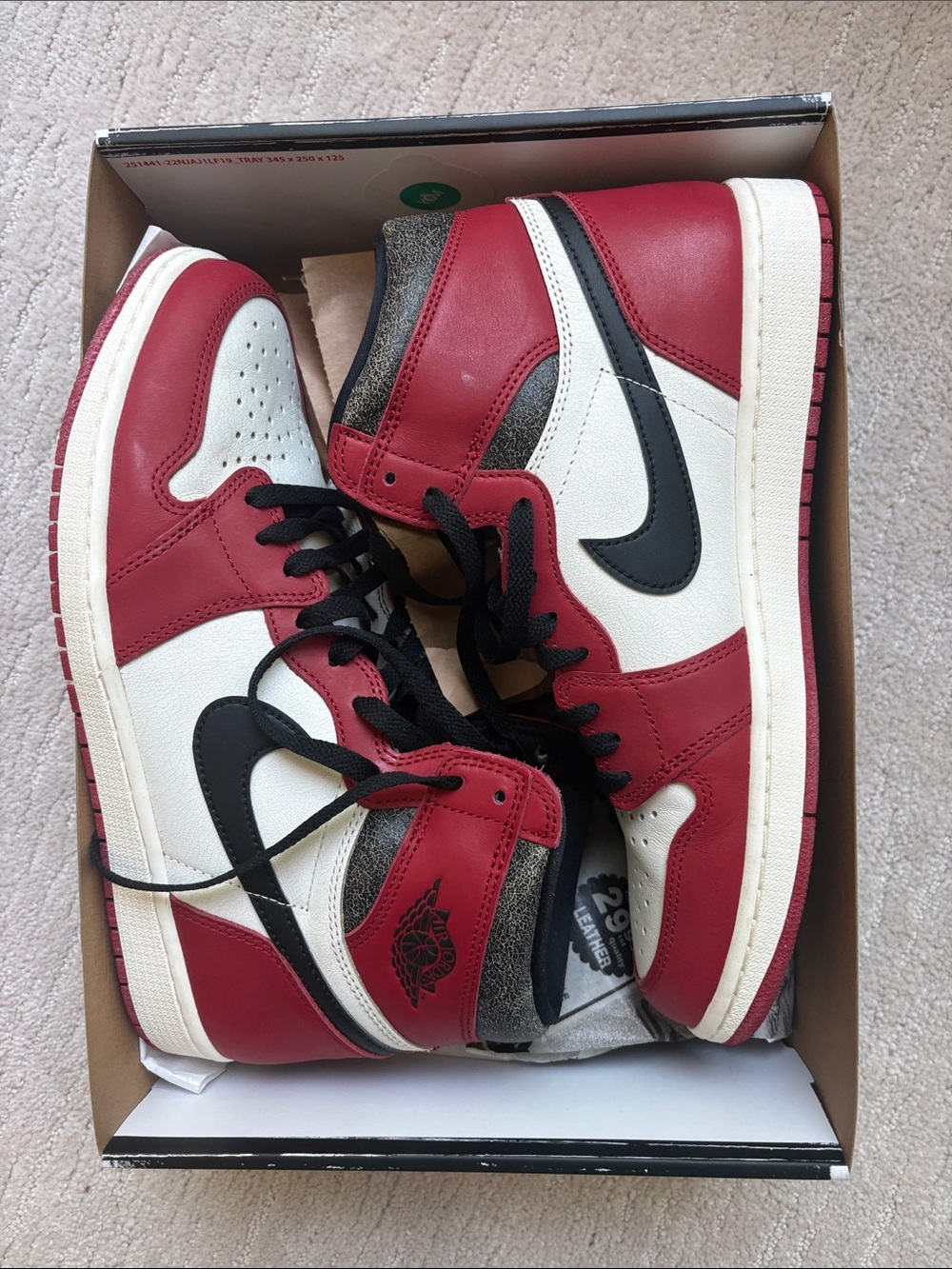 Nike air Jordan 1 retro high og hightop sneaker size men’s 12